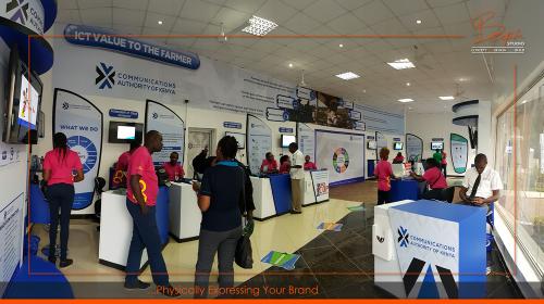 Creative Exhibition booth design and build space management Communication Authority Of Kenya