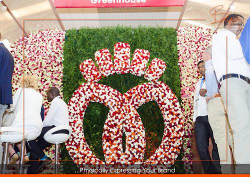 Exhibition Booth with flowers Nairobi