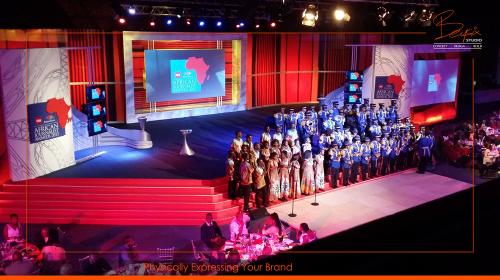 Award ceremony stage design and build corporate event