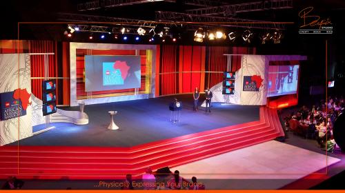 CNN Africa Journalist Awards ceremony stage design and build